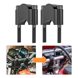 Dasen 7/8" Handlebar Riser 30mm Height Compatible with Motorcycle KLR650 ATV Dirt Bike Fit Kawasaki Fit Honda Black