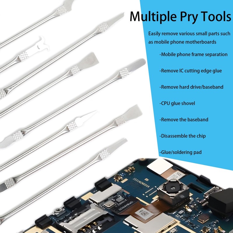 Oruiiju 8 Piece Set Multi-Function CPU Removal Tool Set for