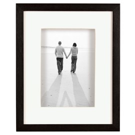 MCS 16x20 Inch Dakota Wood Shadow Box Frame with 11x14 Inch Mat Opening, Black (52733)