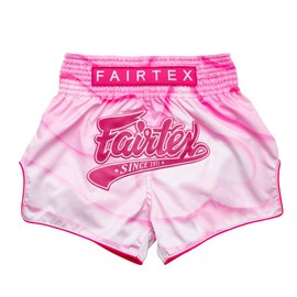 Fairtex New Muay Thai - Pantalones Cortos de Boxeo de Corte Ajustado (Rosa Alma, M)