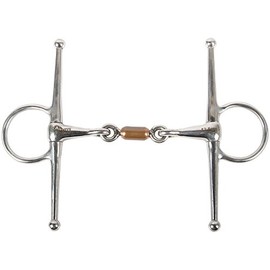 Harry's Horse Double Jointed Snaffle with Copper Roller 13 mm, Size: 13.5
