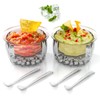 Pebblini 2-Pack Acrylic Dip Bowls,Dip On Ice 16oz Ice Chilled
