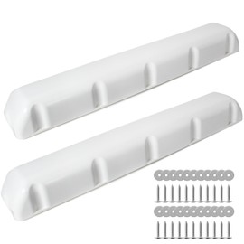 Dock Bumper 38in 2Pack,Boat Dock Bumpers,Dock Corner Bumper,Dock Bumper Guards,Dock Post Bumpers,Heavy Duty Dock Piling Bumpers for Protecting Boat and Dock,Screws and Washers Included(White)