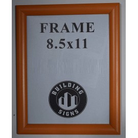 BUILDINGSIGNS.COM Orange Snap Poster Frame/Picture Frame/Notice Frame 8.5 x 11 ....REF24-1027