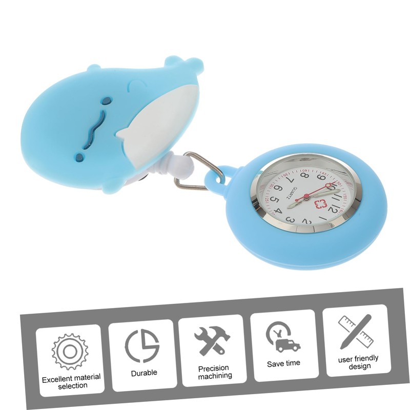 LIFKOME Nurse Fob Watch with Night Light Fashionable Retractable Nurse