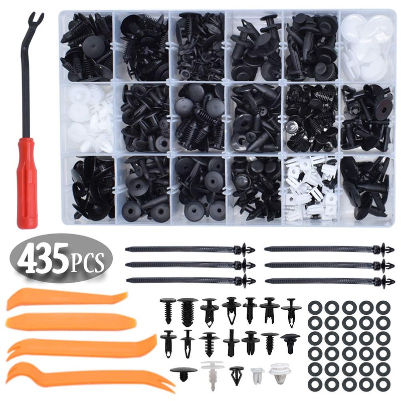 435 Piece Car Mounting Clips Universal Bumper Trim Plastic Clips