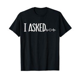 I Asked She Said Yes Couples Engagement T-Shirt