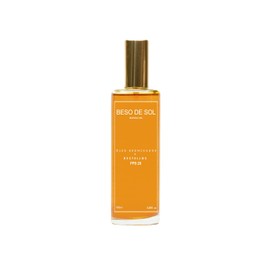 Bronceador Orgánico BESO DE SOL Marena MX | Liquid gold | Bronceador multiusos 100% Biodegradable, Reef Safe, Vegano y Cruelty Free | Factor de Protección Solar (FPS) 20 | Envase de vidrio reciclado 100 ml