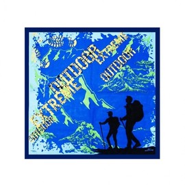 Lumina D outdoor scarf 60 count hiking handkerchief Everest Selection 1 Blue/Selection 2 OPP