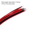 uxcell 10Pcs 5mm Pre Wired LED, RGB Slow Flash Flashing