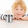 Hemoton Stainless Steel Water Cup 5-Pack Multipurpose Water Drinking Cups