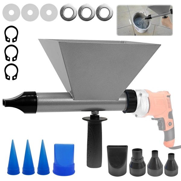 Xinhnmuu Electric Mortar Grout Gun Pump, Portable Cement Grouting Machine,