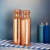 HealthGoodsAU - Set of Hammered and Plain Copper Water Bottle