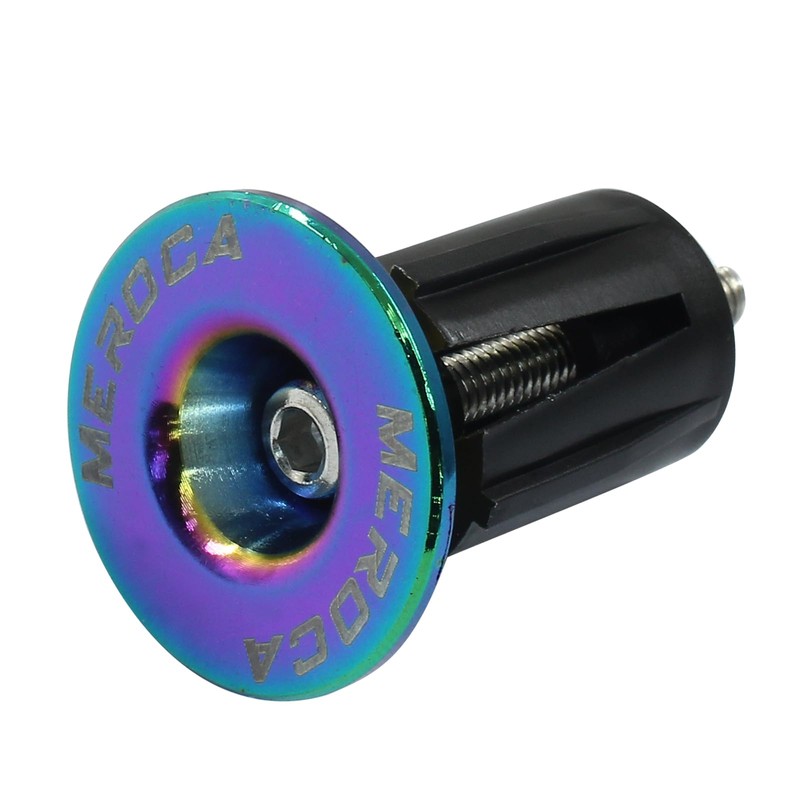 Hitefu Bike Handlebar Plugs, Rainbow Bicykle Bar End Caps for