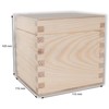 Small Square Cube Wooden Box with Lid | 11 x