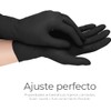 100 Guantes de Nitrilo Vinilo Negros - Alta Calidad, Sin