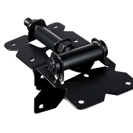 SKYSEN skysen Carbon Steel Vinyl Wood Fence Self Closing Gate Hinges Black(2063-cs-p)