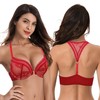 Curve Muse Women's Plus Size Push Up Add 1 Cup