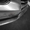 EZAUTO WRAP Universal Carbon Fiber Black PU Rubber Front Bumper
