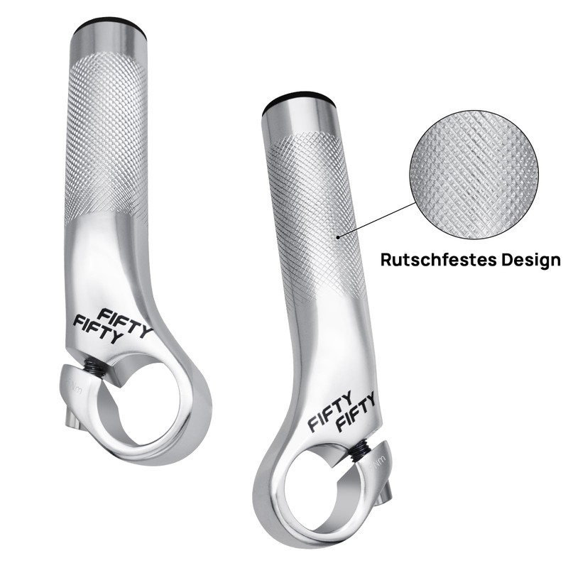 FIFTY-FIFTY Bicycle Handlebar Ends, Bar Ends Bicycle, Aluminium Alloy Handlebar