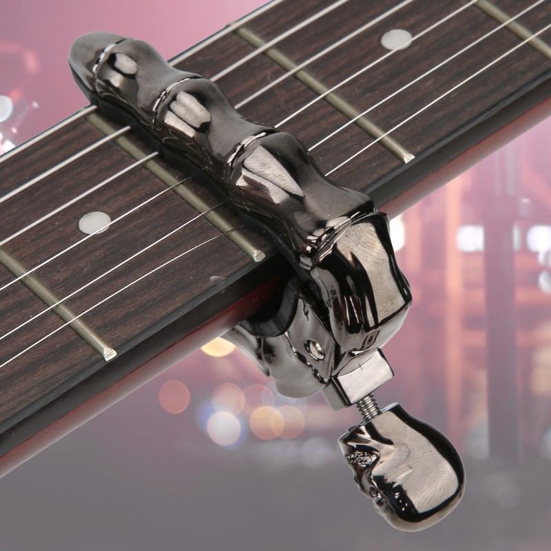 Skull Guitar Capo Adjustable Tightness Accessories Parts for Folk Acoustic
