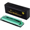East top Harmonica C, Upgraded Blues Harmonica Key of C