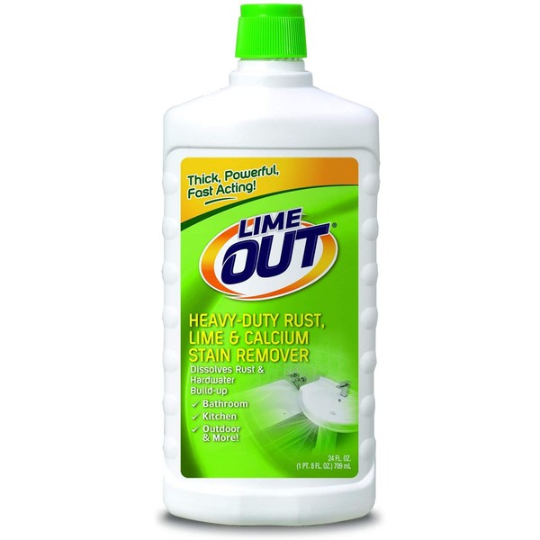 Lime OUT Heavy-Duty Rust, Lime & Calcium Stain Remover, Multi Purpose Cleaner, 24 Ounce,