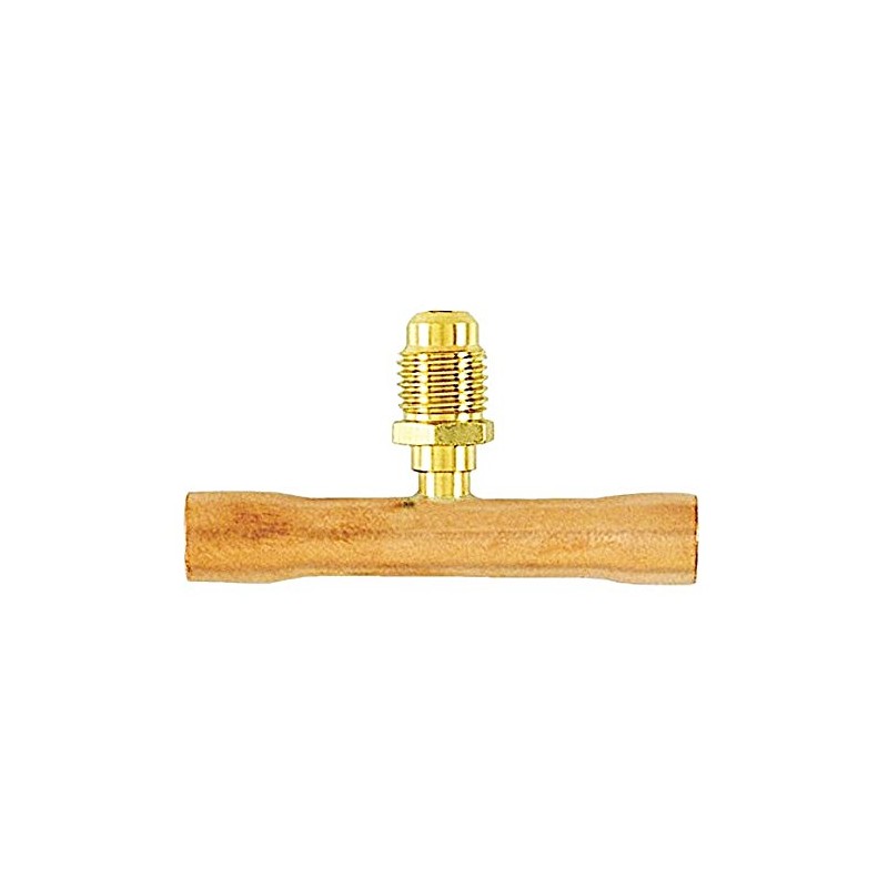 C&D CD8438/2 tee with 1/4" m. Flare Access on 3/8"