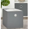 Mainstays Collapsible Fabric Cube Storage Bin10.5" x 10.5", Grey Flannel,