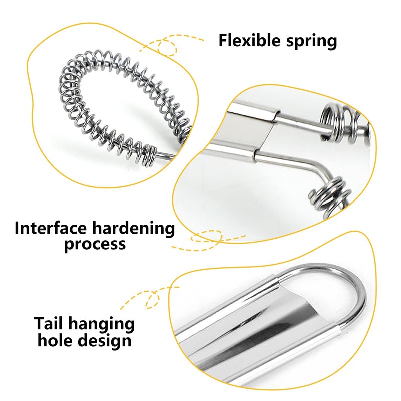 1 Piece Stainless Steel Whisk Set, Mini Whisk for Stirring