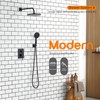 AONEON Bathroom Rainfall Shower System Set with 10'' Rain Shower