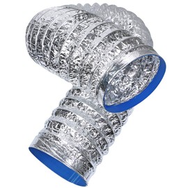 TKY Flexible Duct, Flexible Hose, Duct Hose, Pipe, Ventilation, Aluminum Hose, Air Duct, Intake DIY (5.9 inches (150 mm), 6.6 ft (2 m)
