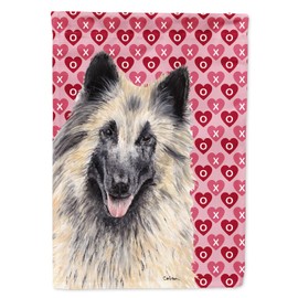 Caroline's Treasures SC9247GF Belgian Tervuren Hearts Love and Valentine's Day Portrait Garden Flag Mailbox Flag Decorative Yard Flag Banner Outside Patio Artwork Yard Flower Beds, Garden Size, Multi