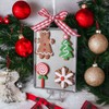 Set of Christmas Tree Pendants, Christmas Tree Pendants, Gingerbread Ornaments,