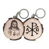 Nazzaret the Savior Jesus Christ Natural Wood Keyring - Christian