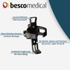 bescomedical Drinks Holder for Rollators Black - Adjustable Bottle and
