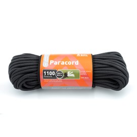 S.O.L. Survive Outdoors Longer Survival Essentials 1100 Paracord - 100 ft Black