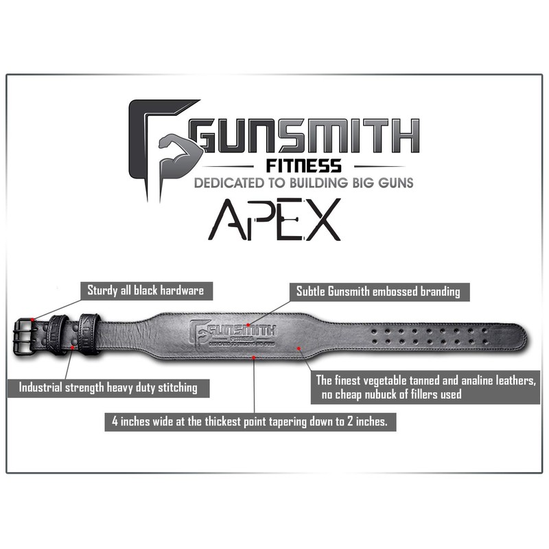 Gunsmith Fitness Apex Lifting Belt - Ultra Premium Handmade, All