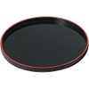 J-kitchens 8 inch round Obon Tray Black Tenshu SLC Φ