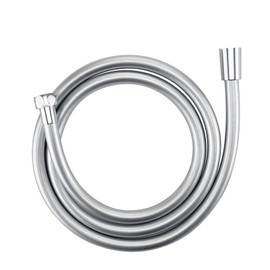 Jasya Short Shower Hose PVC,High Pressure Showerhead Hoses Extra Long,Used In Showerheads Spray Bidet Bathing Toilet Cleaning Pet Flexible Rv Shower Hose Replacement Faucet Hoses(Silver, 39 In)