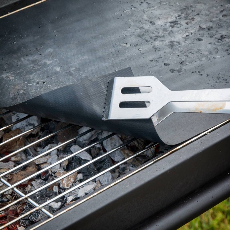 InnovaGoods Mat Non Stick Oven and BBQ Grill, Fiberglass, Black,