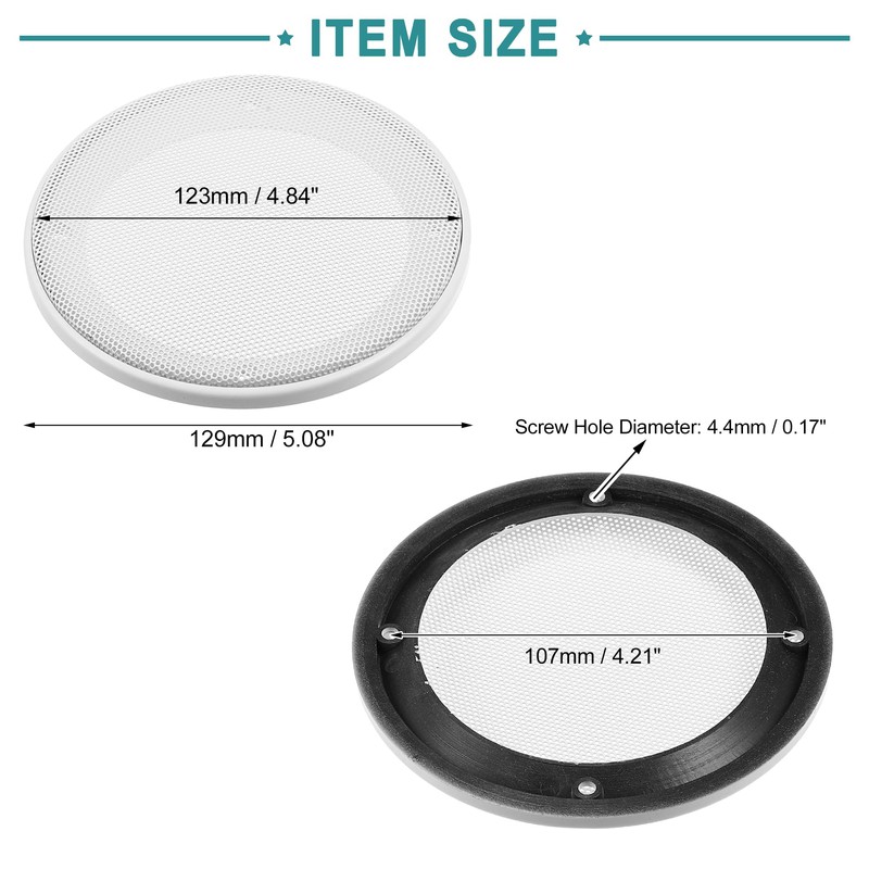 ACROPIX 4" Auto Speaker Cover Mesh Subwoofer Grill Horn Guard