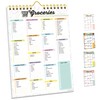 Decorably 52 Sheets Pastel Rainbow Grocery Planner Magnetic with Strong