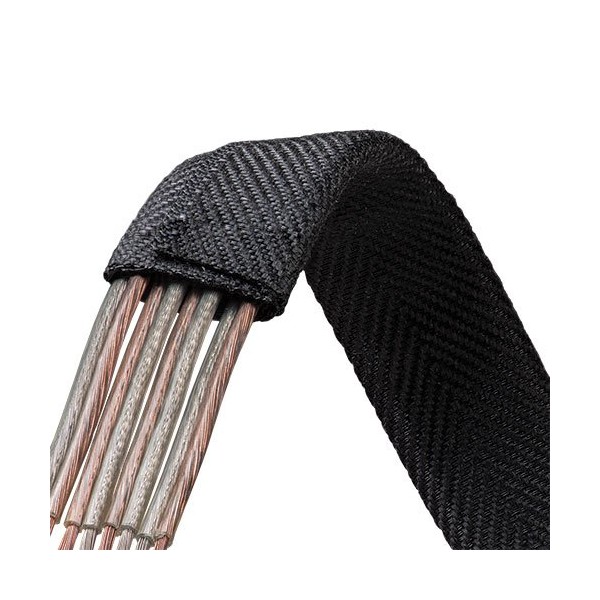 Electriduct 2.25" F6 Flat Braided Wrap Around Sleeving Flexible Mesh