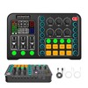 Live Sound Card, Bluetooth Professional Mini Audio Mixer Board with