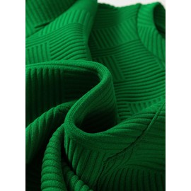 Dokotoo Womens Casual Sweatshirt for Women Plus Size Long Sleeve Crew Neck Solid Tops 2025 Fall Casual Work Loose Fit Stretch Texture Lightweight Blouse Shirts Fashion Clothes with Pocket Green