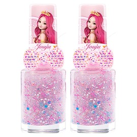 Little Bling Secret Jouju Star Goddess Ring Children's Nail Color, Pink Cider, 2 Pieces / 리틀블링 시크릿쥬쥬 별의여신 반지 어린이 네일 컬러, 핑크사이다, 2개