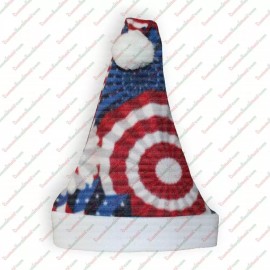 Customsantahats.com Patriotic Stars and stripes santa hat MADE IN USA