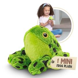 Forest & Twelfth Stuffed Frog, Single Mini Stuffed Animal Plush Toy for Kids, Amphibian Party Favors and Goody Bags, Classroom Treasure Box Prizes, Stocking Stuffers (Frog)