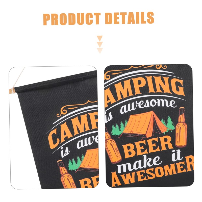 Mipcase Camping Flag Banner Triangle Bunting Decoration Durable Party Banner